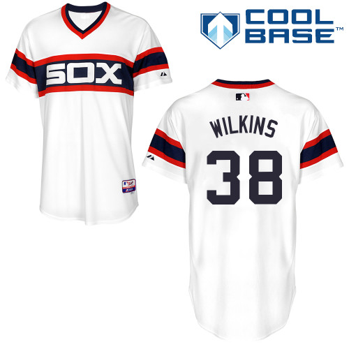 Andy Wilkins #38 MLB Jersey-Chicago White Sox Men's Authentic Alternate Home Baseball Jersey